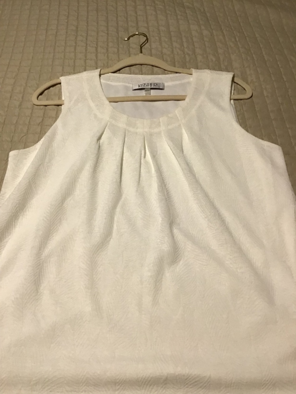 Kasper Ivory Jacquard Shell - Size L